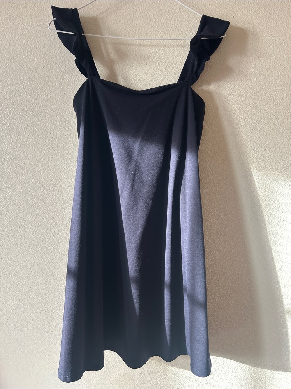 Susana Monaco - Navy Blue Ruffle Strap Women's Mini Dress